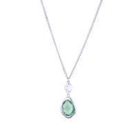 green-snowdrop-necklace-silver