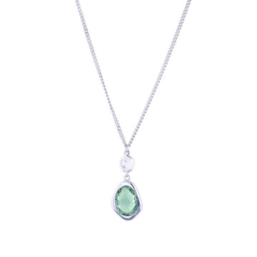 green-snowdrop-necklace-silver